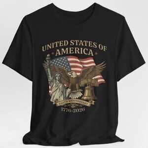 USA 250th Anniversary Shirt, Vintage American Birthday Tee, USA Independ T-Shirt